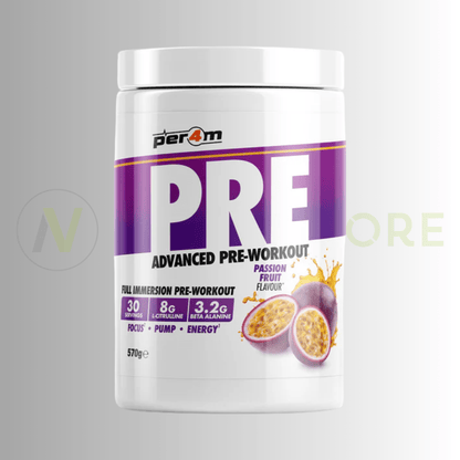 PER4M Advanced Pre-Workout Stim Formula 570g – 300mg Caffeine | 8g Citrulline | 3.2g Beta-Alanine - Nutristore