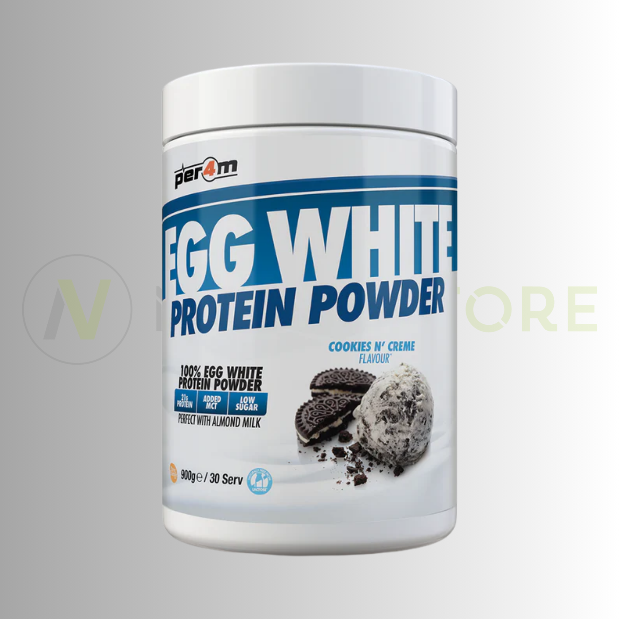 PER4M Egg White Protein Powder 900g – 21g Dairy-Free Protein | Naturally Lactose Free