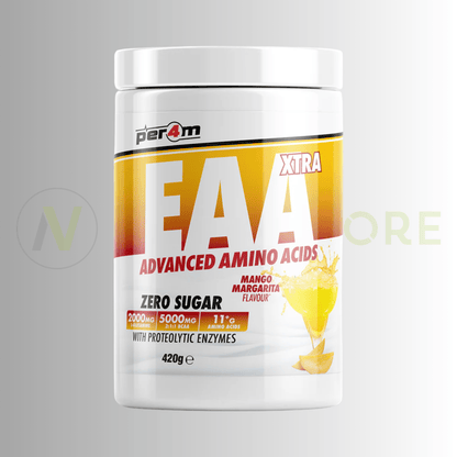 PER4M EAA Xtra Advanced Amino Acids | Full Spectrum EAA/BCAA | 420g | 30 Servings - Nutristore