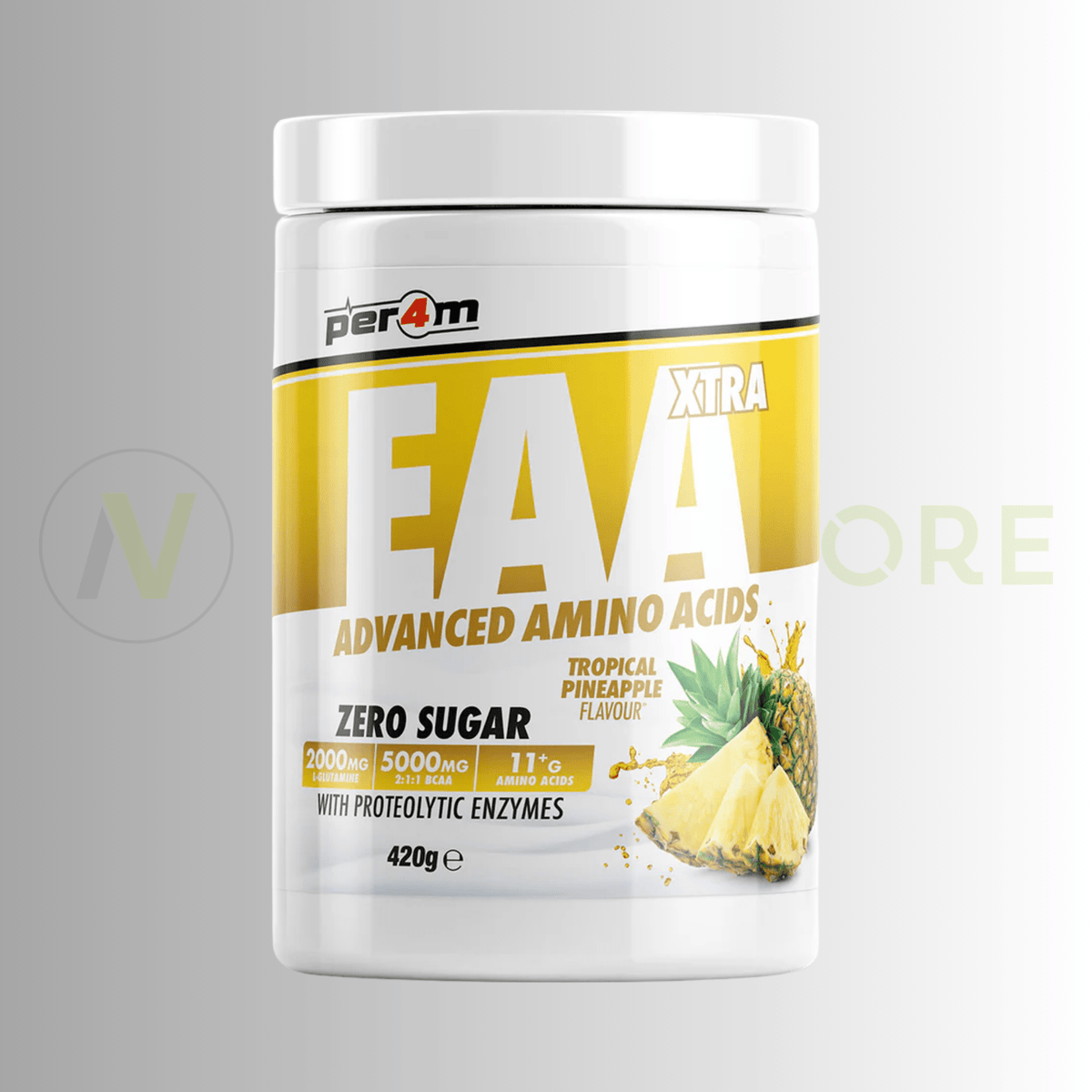 PER4M EAA Xtra Advanced Amino Acids | Full Spectrum EAA/BCAA | 420g | 30 Servings - Nutristore
