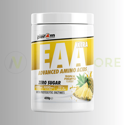 PER4M EAA Xtra Advanced Amino Acids | Full Spectrum EAA/BCAA | 420g | 30 Servings - Nutristore