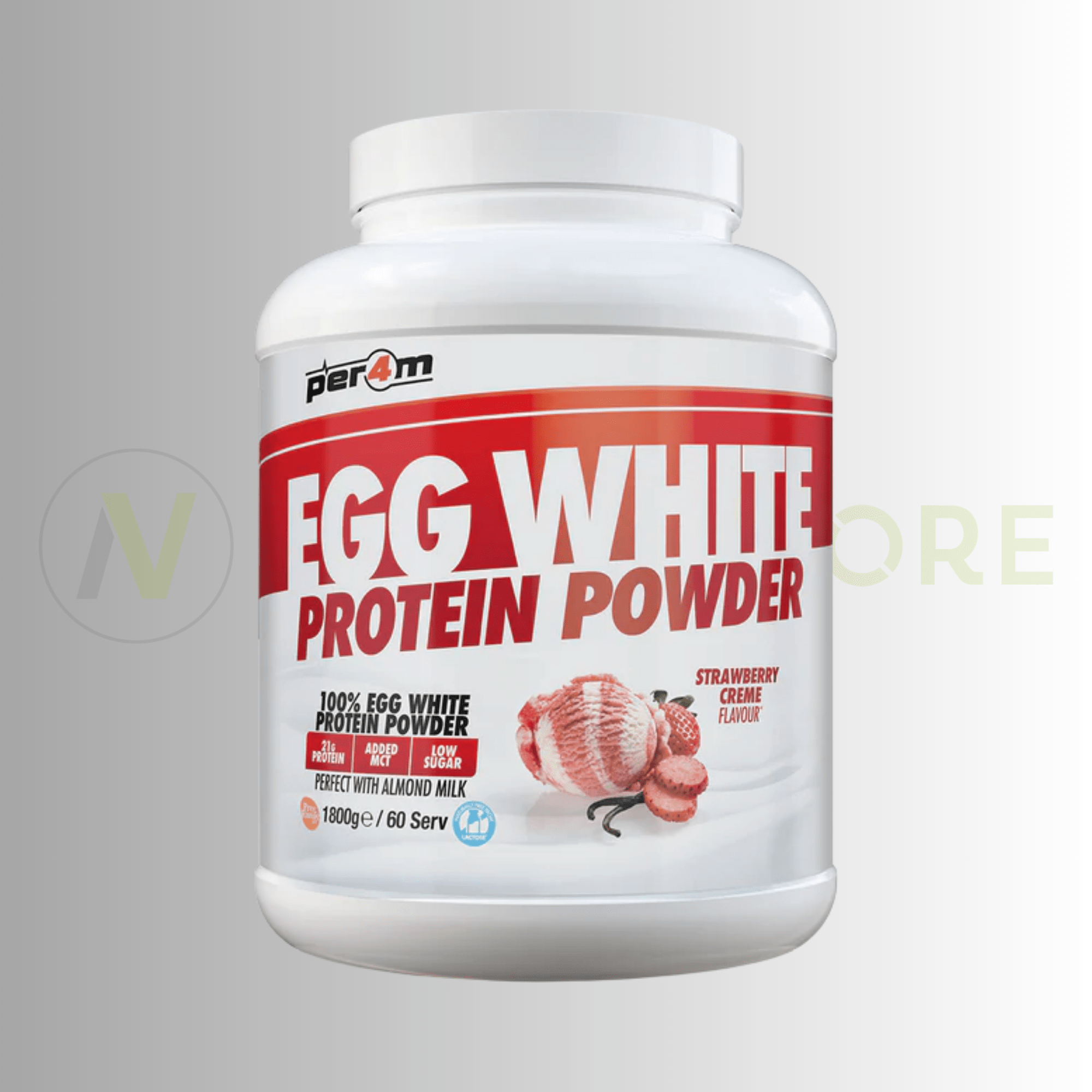 PER4M Egg White Protein Powder 1.8kg – 21g Dairy-Free Protein | Naturally Lactose Free - Nutristore