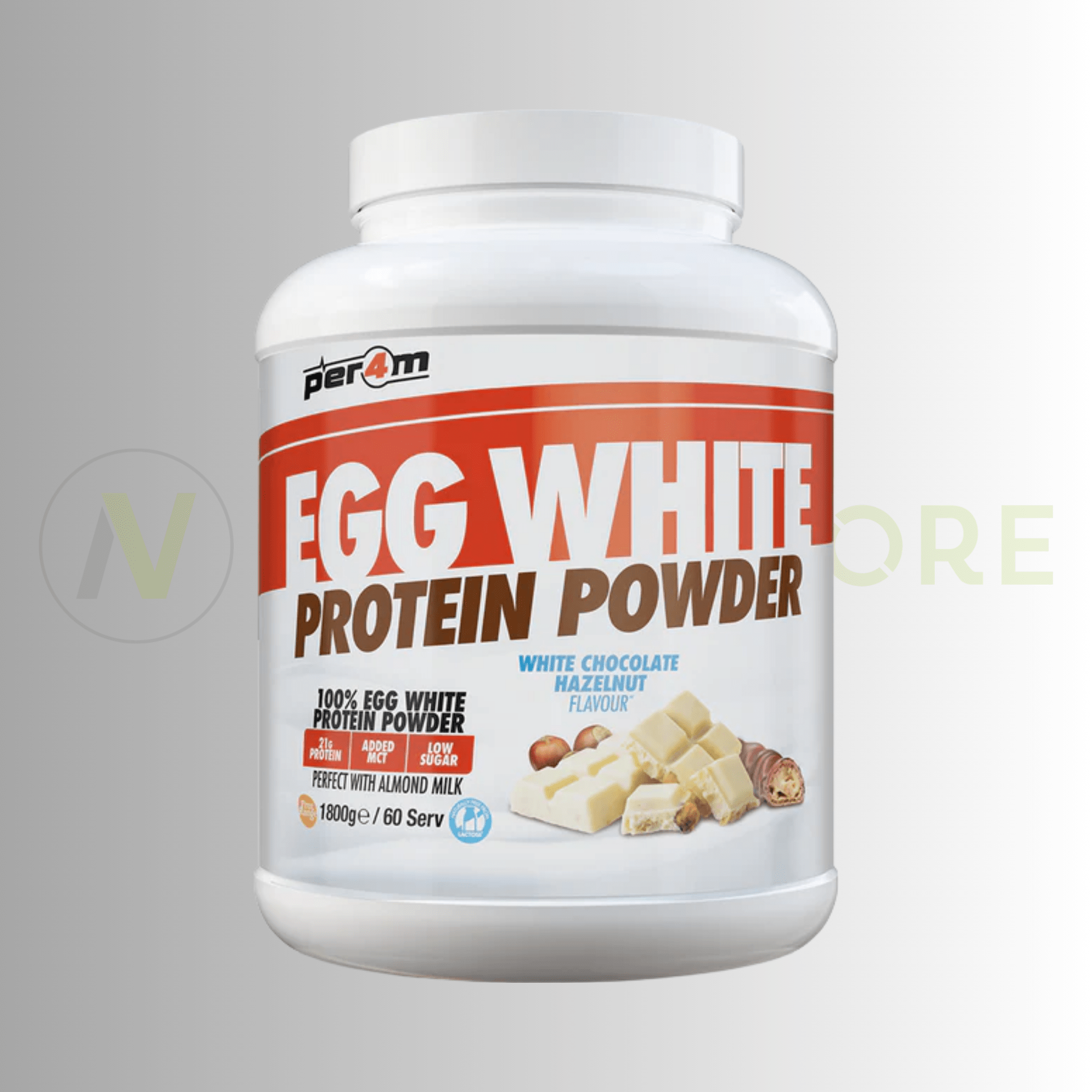 PER4M Egg White Protein Powder 1.8kg – 21g Dairy-Free Protein | Naturally Lactose Free - Nutristore