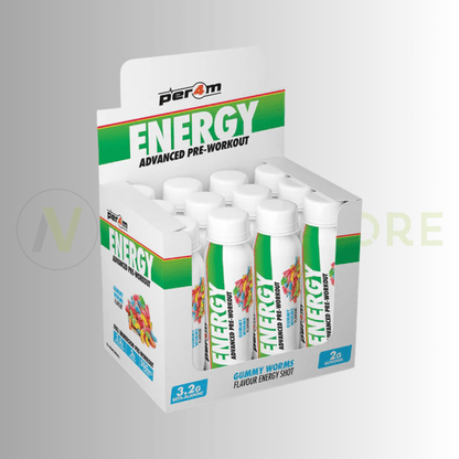 PER4M Energy Advanced Pre-Workout Shot 12 x 100ml – 350mg Caffeine | Beta-Alanine & Glycerol - Nutristore
