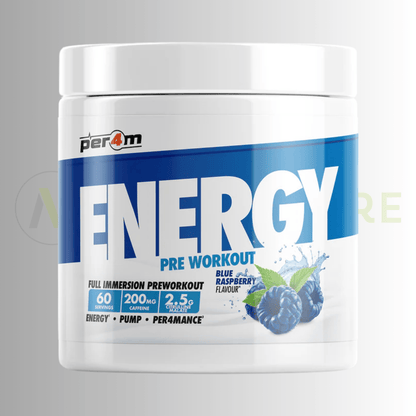 PER4M Energy Pre Workout | Daily Energy, Focus & Endurance Formula | 390g - Nutristore