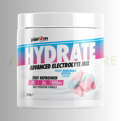 PER4M Hydrate Advanced Electrolyte Mix 210g – Taurine, Electrolytes & Coconut Water Extract