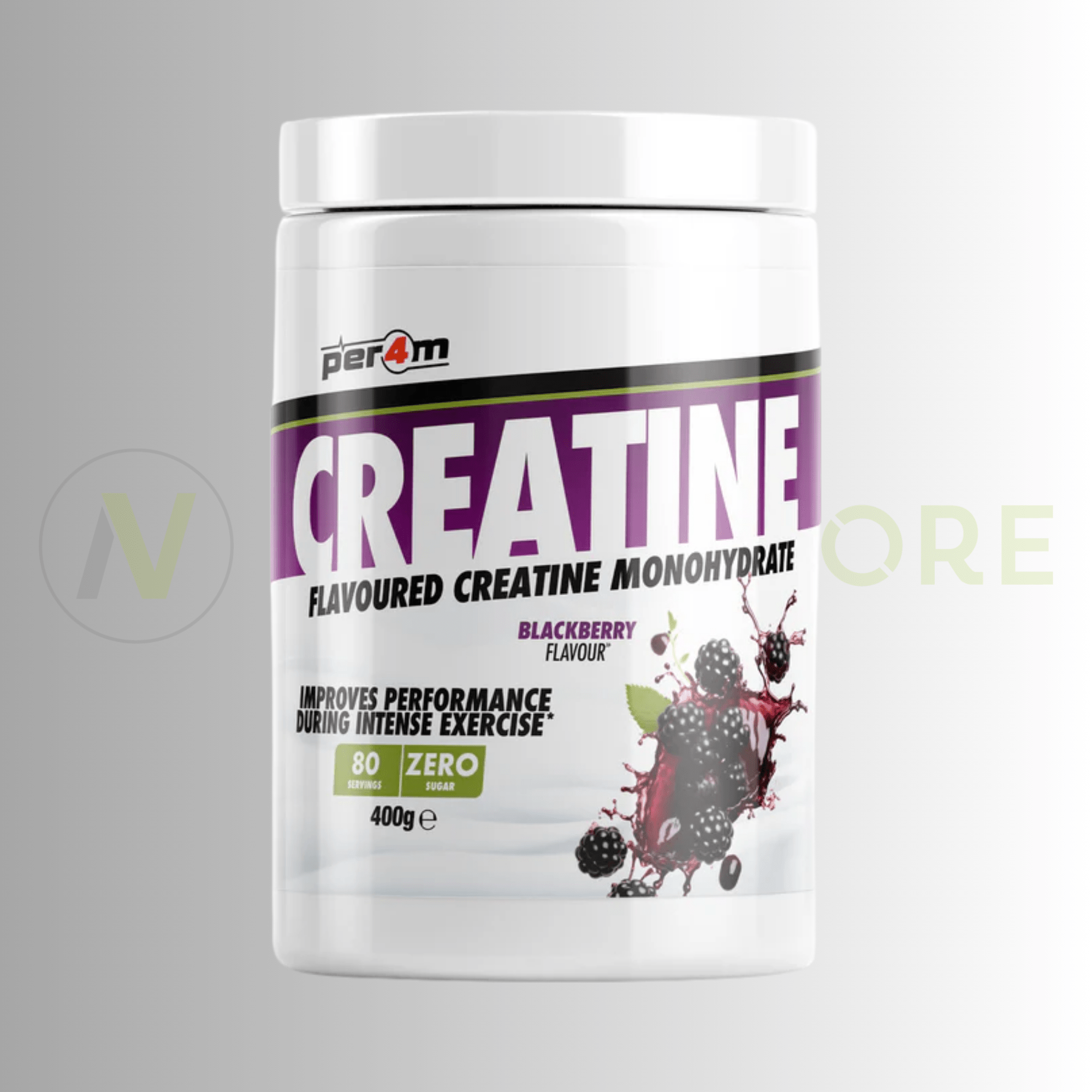 PER4M Flavoured Creatine Monohydrate 400g – 4.25g Micronised Creatine | 80 Servings - Nutristore
