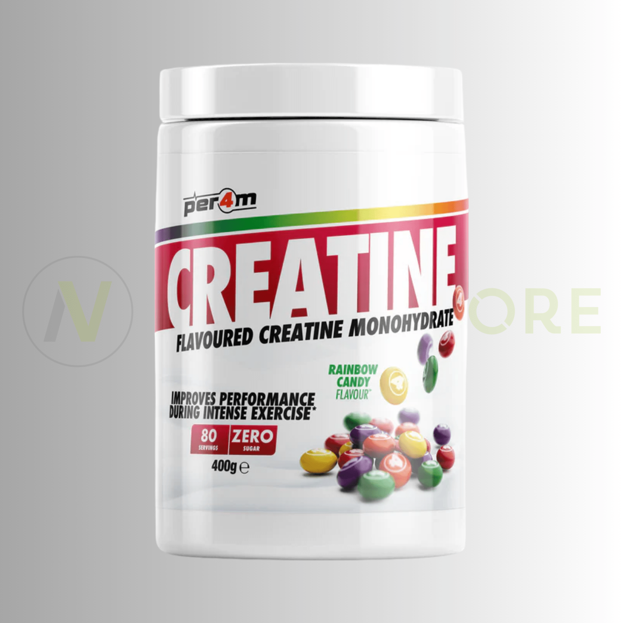 PER4M Flavoured Creatine Monohydrate 400g – 4.25g Micronised Creatine | 80 Servings - Nutristore