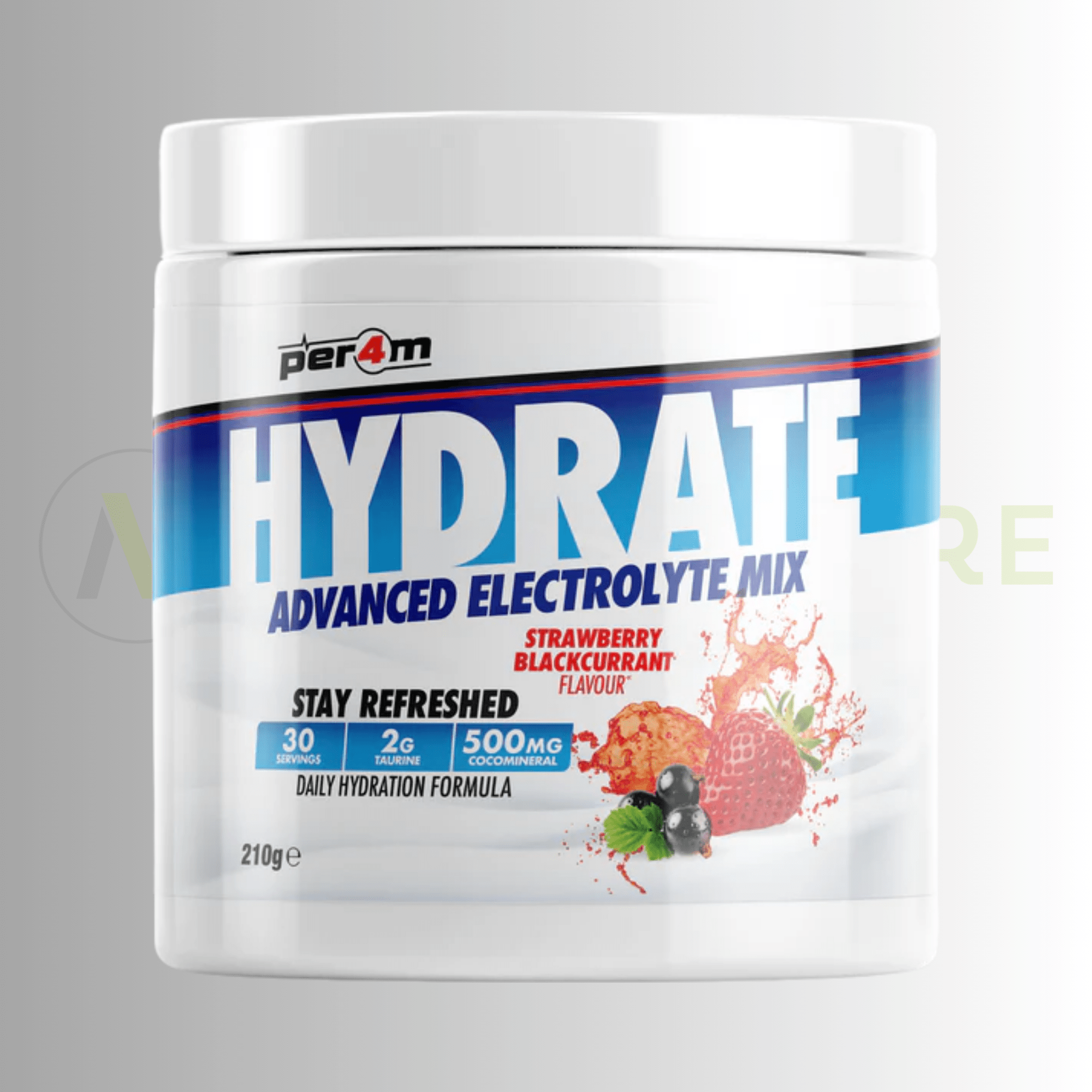 PER4M Hydrate Advanced Electrolyte Mix 210g – Taurine, Electrolytes & Coconut Water Extract - Nutristore