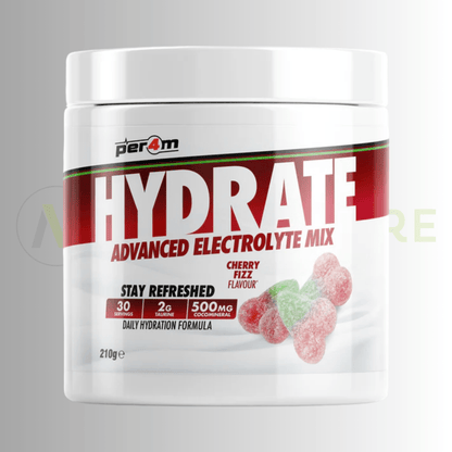 PER4M Hydrate Advanced Electrolyte Mix 210g – Taurine, Electrolytes & Coconut Water Extract - Nutristore