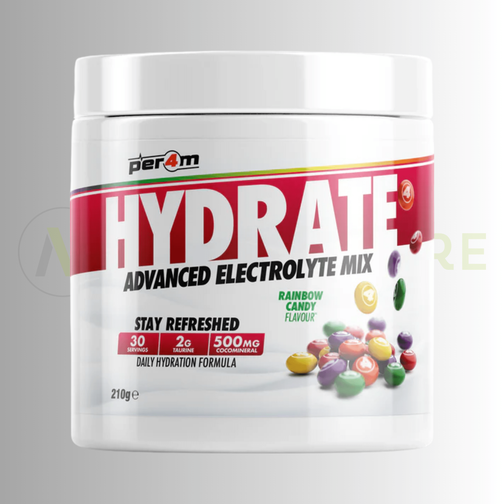 PER4M Hydrate Advanced Electrolyte Mix 210g – Taurine, Electrolytes & Coconut Water Extract - Nutristore