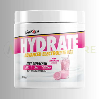 PER4M Hydrate Advanced Electrolyte Mix 210g – Taurine, Electrolytes & Coconut Water Extract - Nutristore