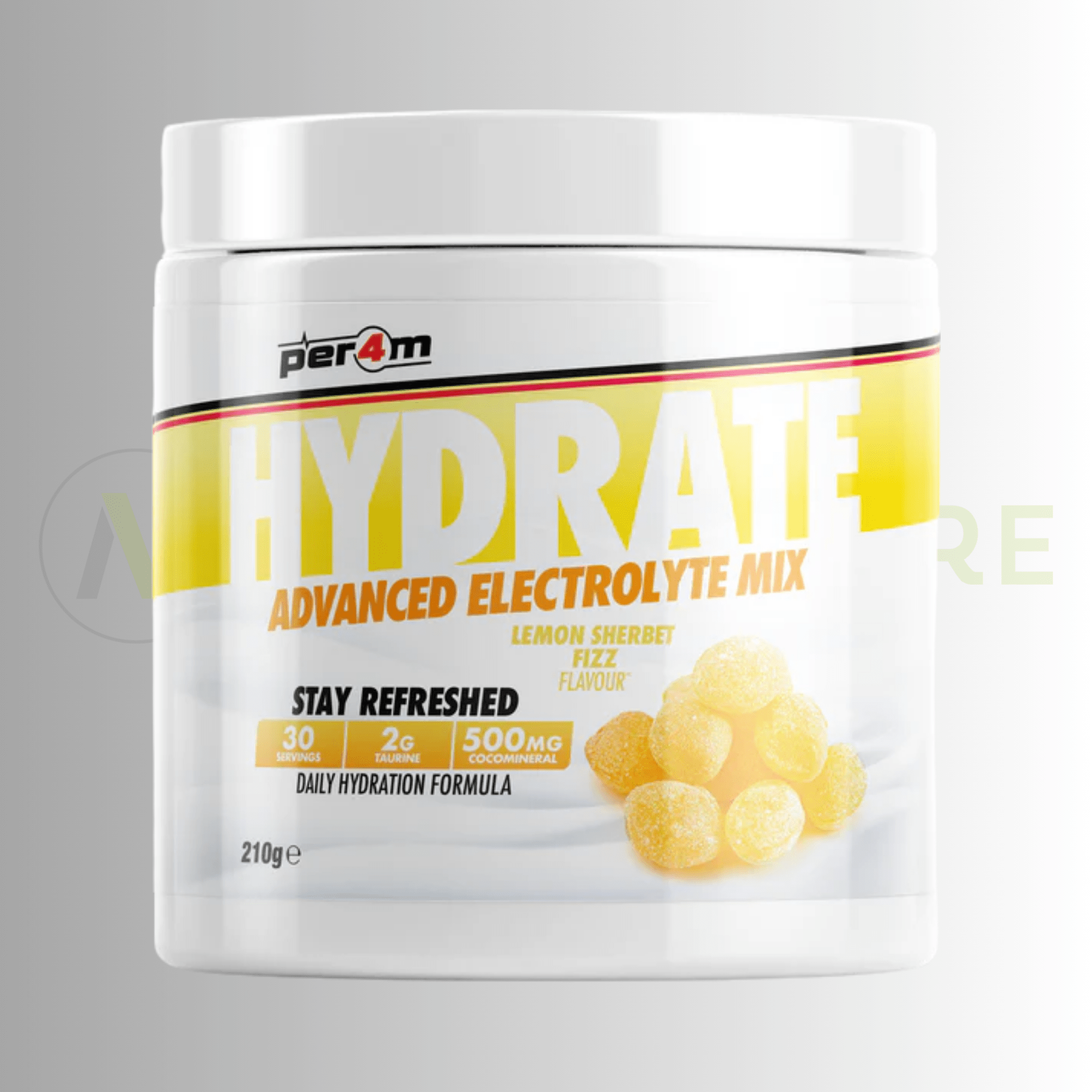 PER4M Hydrate Advanced Electrolyte Mix 210g – Taurine, Electrolytes & Coconut Water Extract - Nutristore