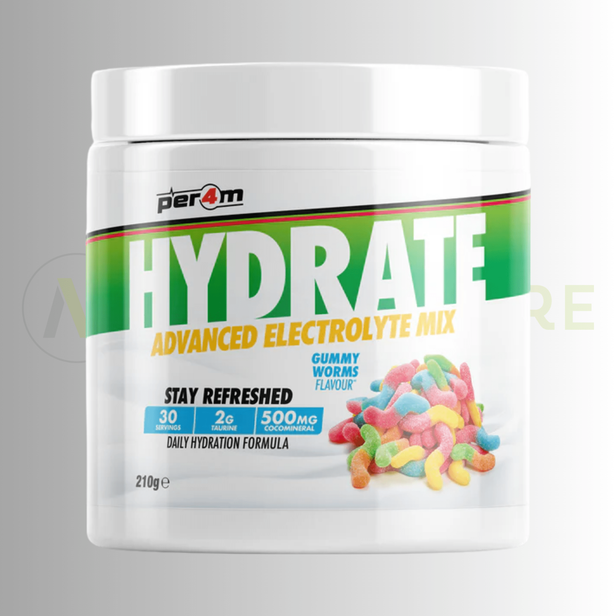 PER4M Hydrate Advanced Electrolyte Mix 210g – Taurine, Electrolytes & Coconut Water Extract - Nutristore