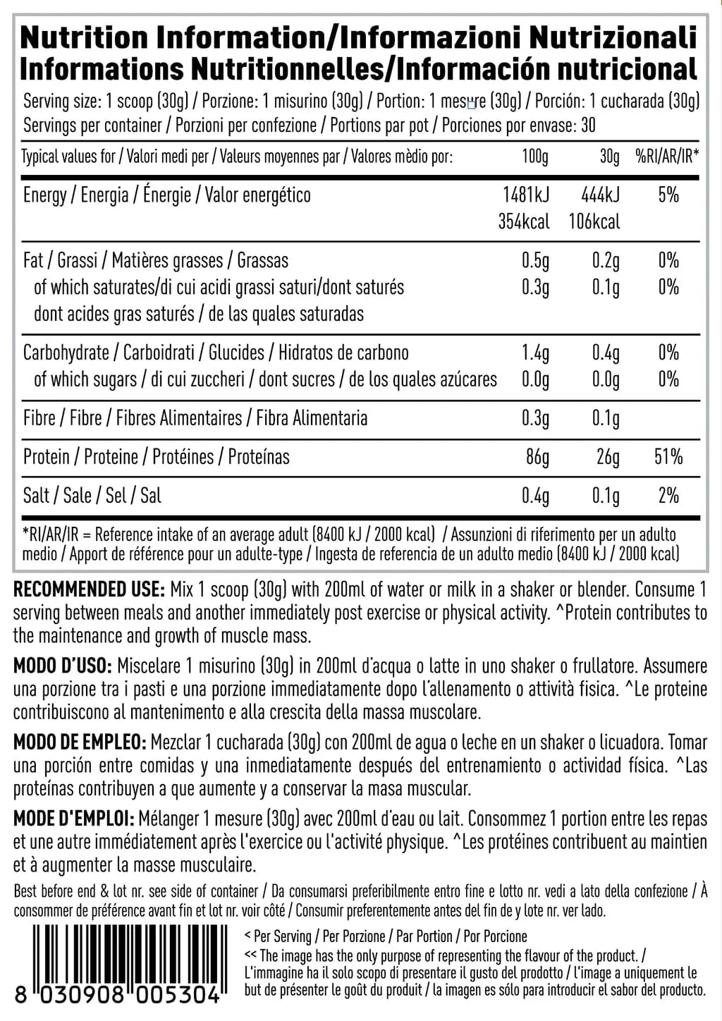 Per4m Isolate Zero 2kg - Nutristore