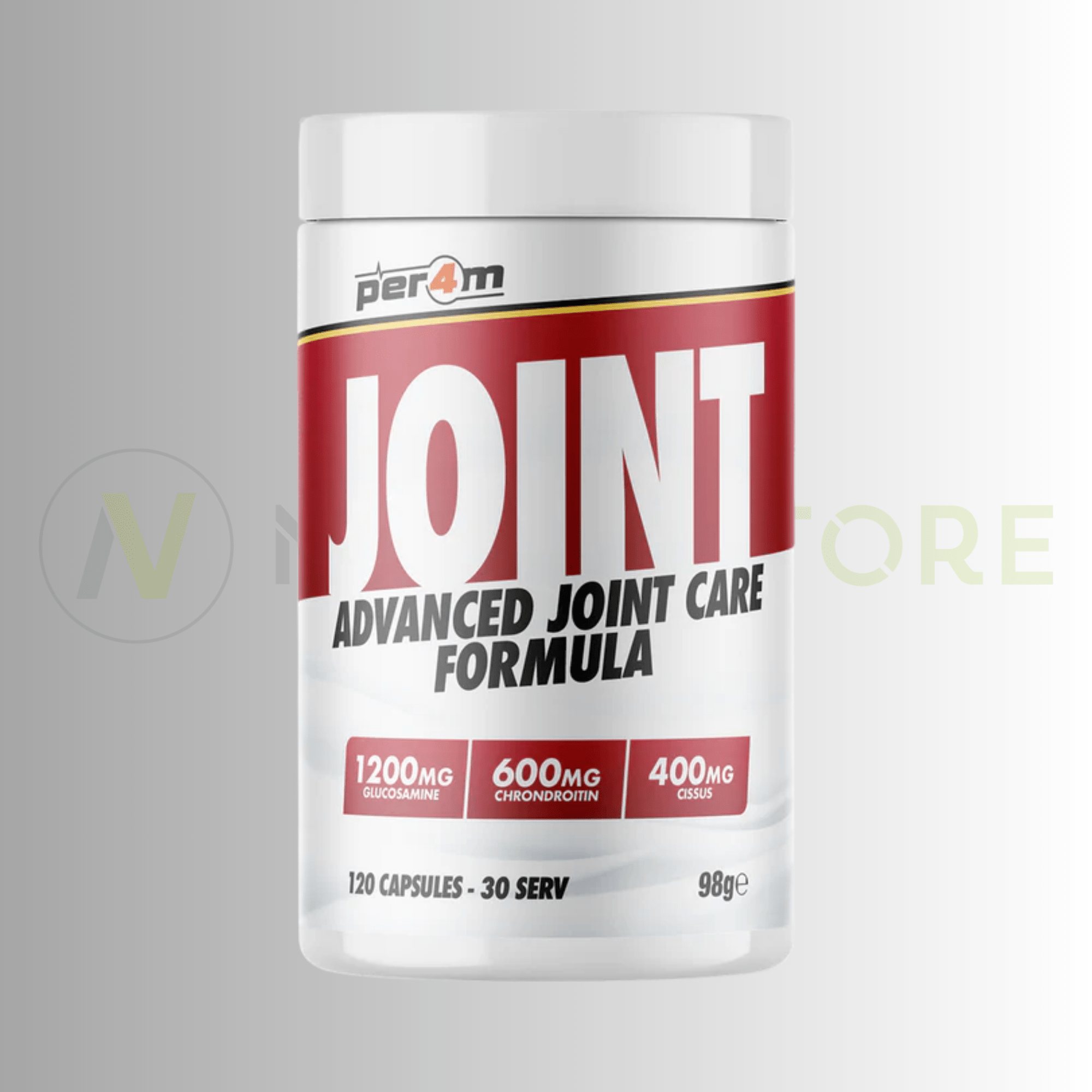 PER4M Joint Advanced Joint Care Formula 120 Caps – Glucosamine, Chondroitin & Hyaluronic Acid - Nutristore