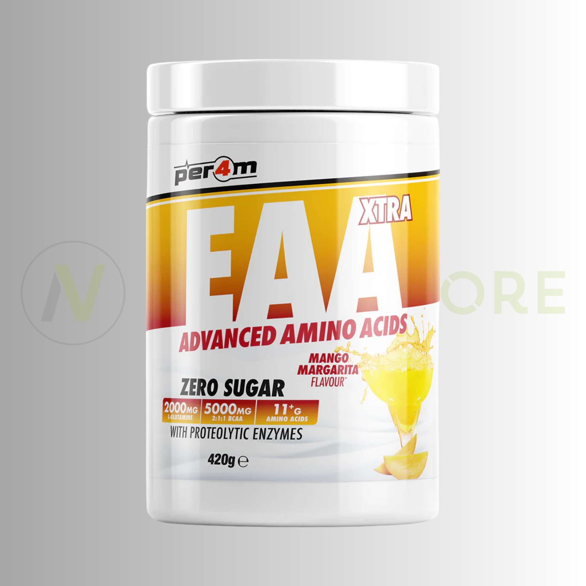 PER4M EAA Xtra Advanced Amino Acids | Full Spectrum EAA/BCAA | 420g | 30 Servings