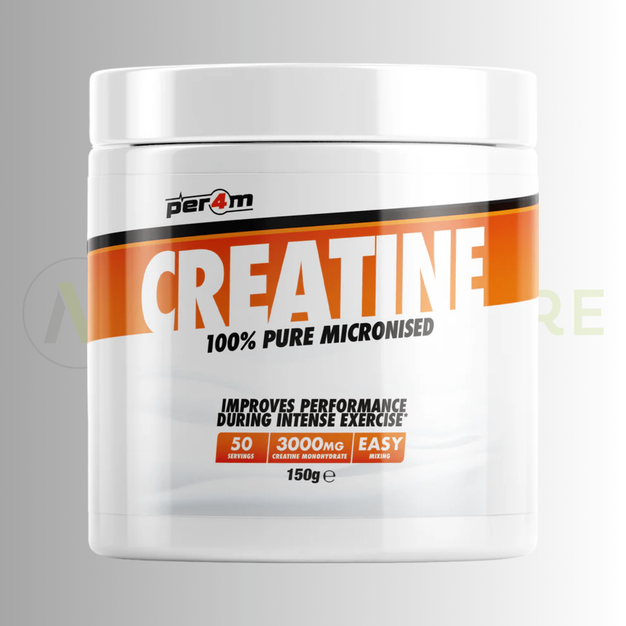 PER4M Micronised Creatine Monohydrate | Unflavoured | 150g | 50 Servings - Nutristore