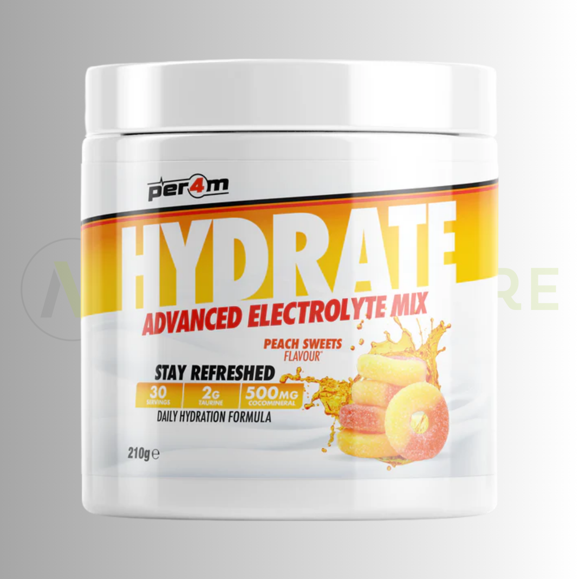 PER4M Hydrate Advanced Electrolyte Mix 210g – Taurine, Electrolytes & Coconut Water Extract
