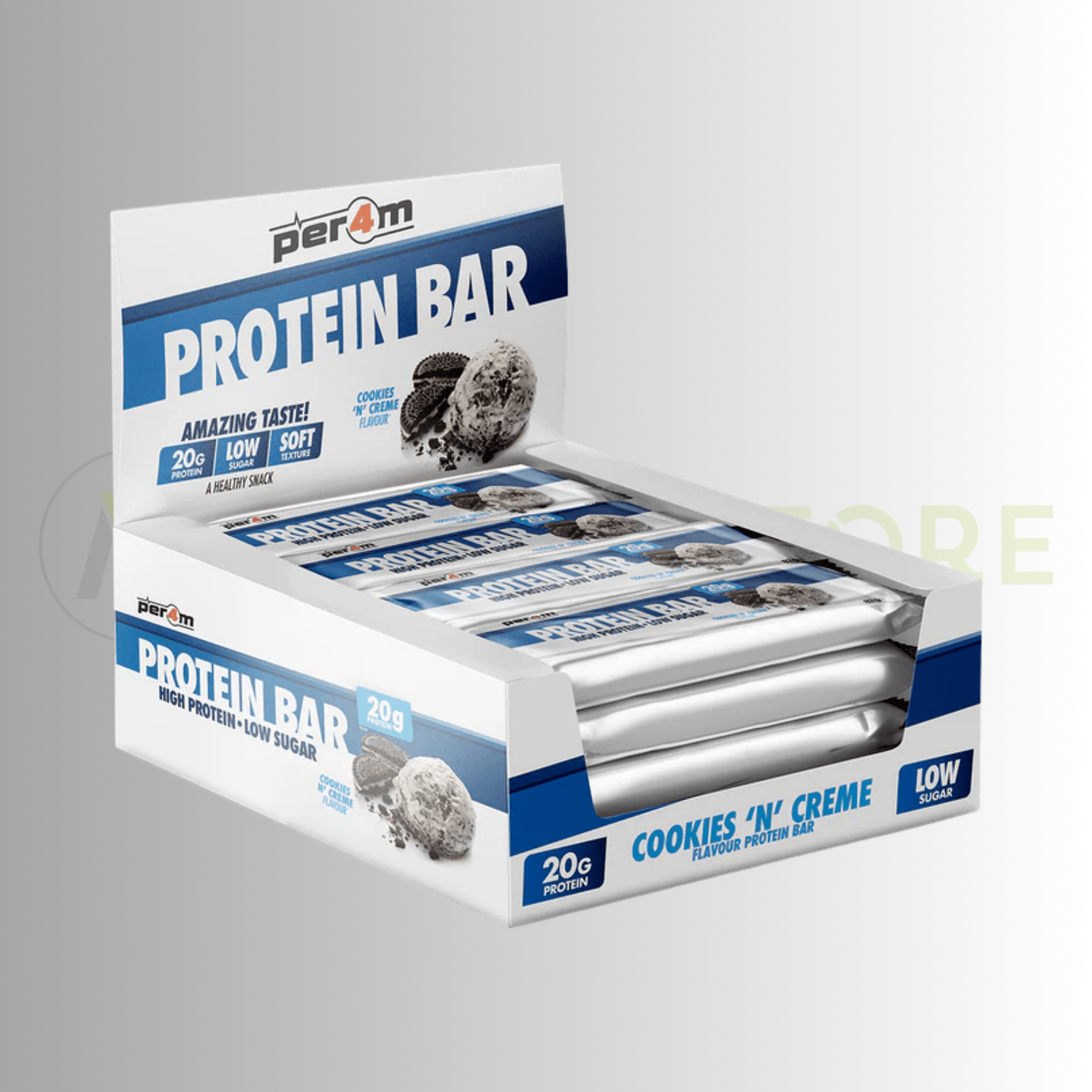 PER4M Protein Bar 12 x 62g – High Protein Low Sugar Snack - Nutristore