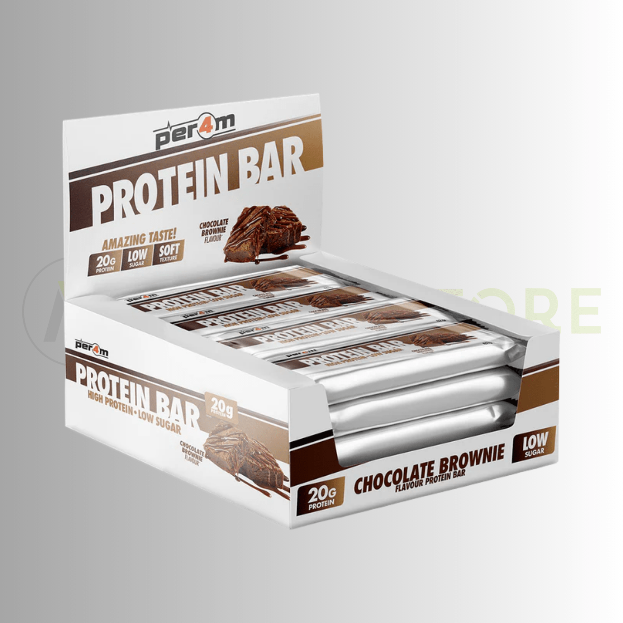 PER4M Protein Bar 12 x 62g – High Protein Low Sugar Snack - Nutristore