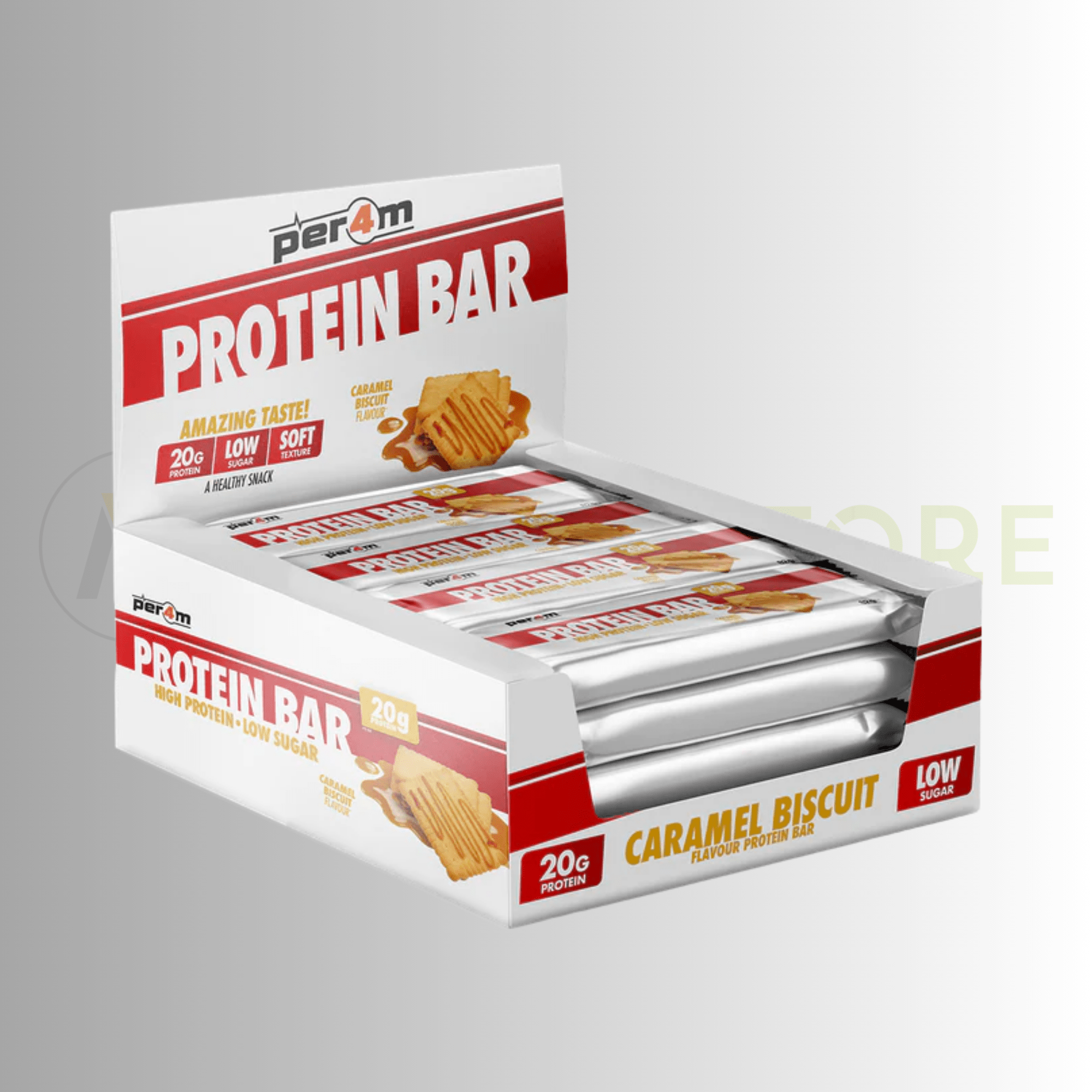 PER4M Protein Bar 12 x 62g – High Protein Low Sugar Snack - Nutristore