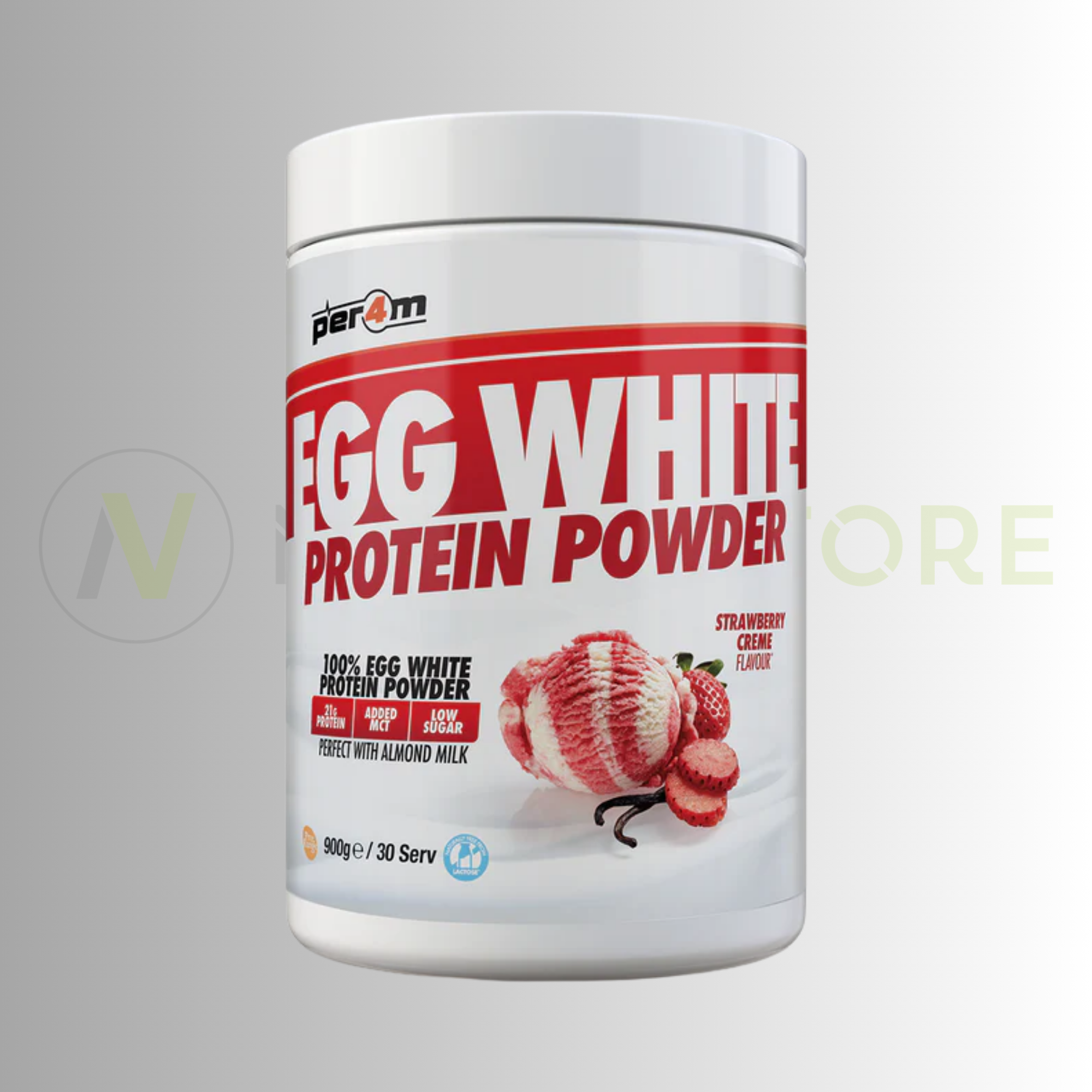 PER4M Egg White Protein Powder 900g – 21g Dairy-Free Protein | Naturally Lactose Free