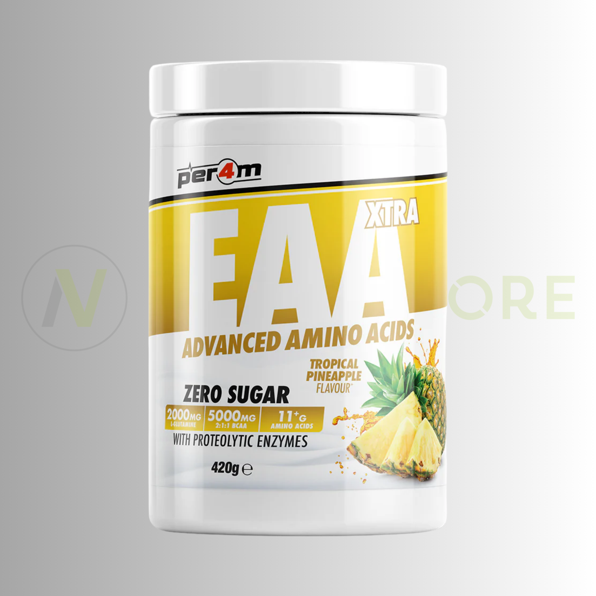 PER4M EAA Xtra Advanced Amino Acids | Full Spectrum EAA/BCAA | 420g | 30 Servings