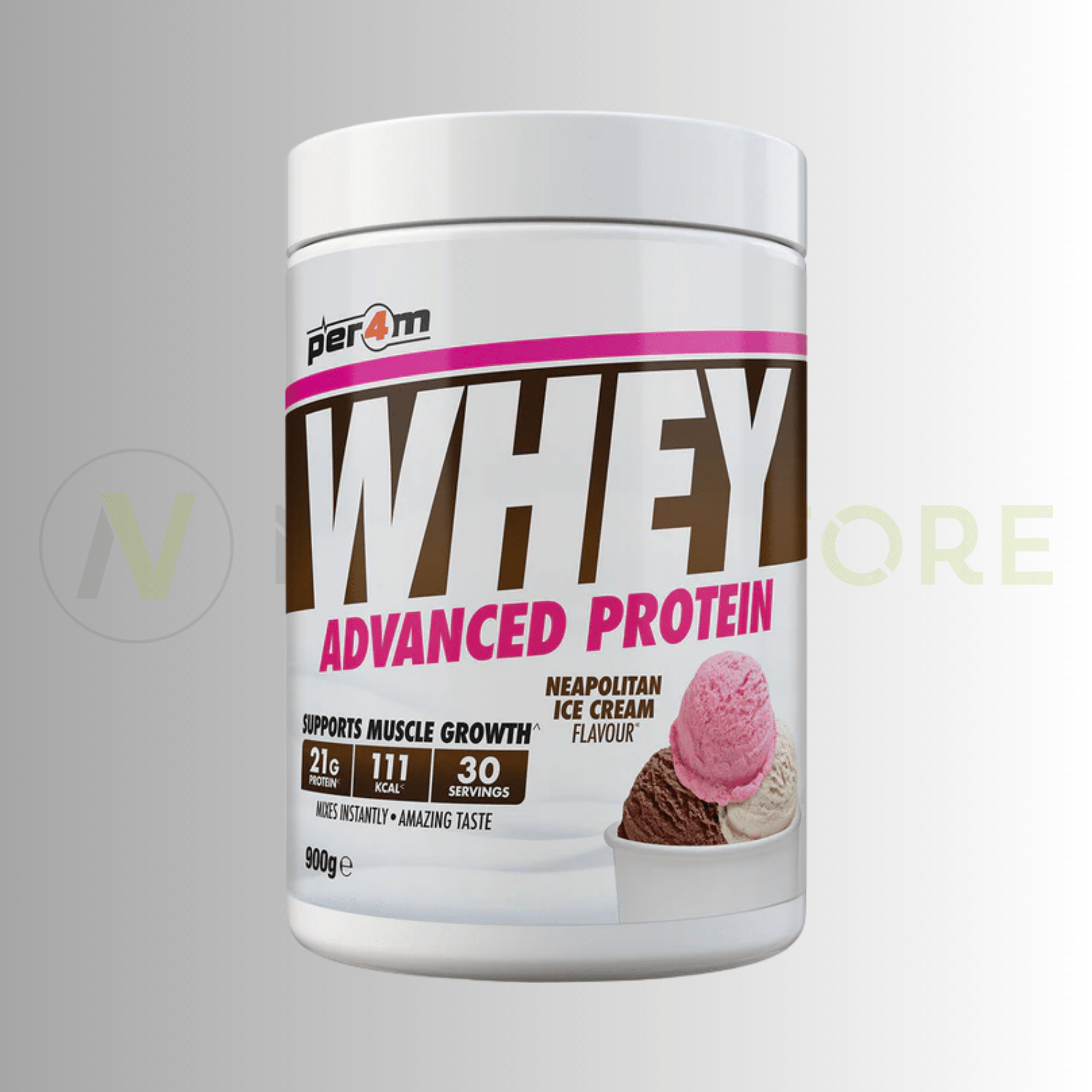 PER4M Whey Advanced Protein Powder | High Protein | 900g | 30 Servings - Nutristore