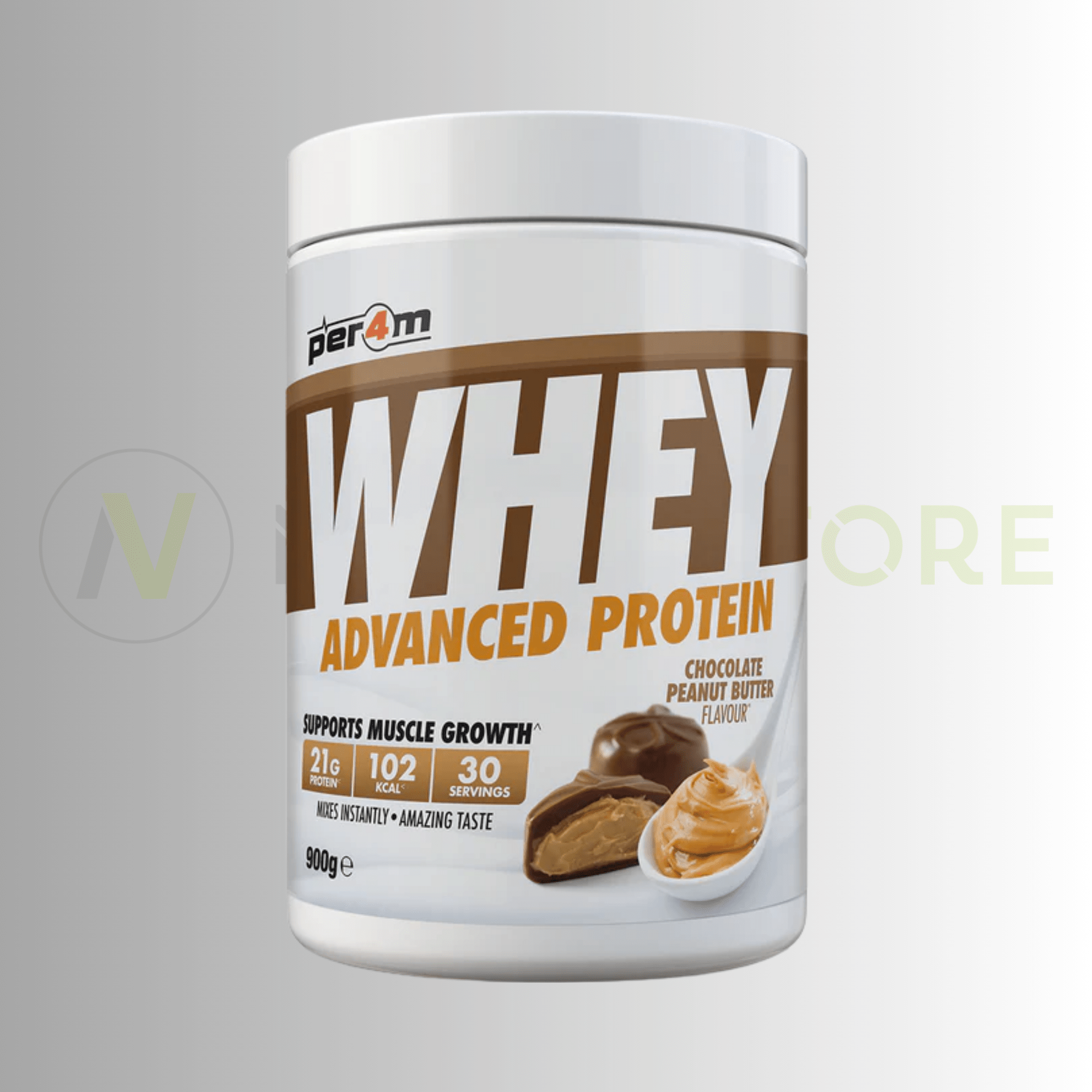PER4M Whey Advanced Protein Powder | High Protein | 900g | 30 Servings - Nutristore