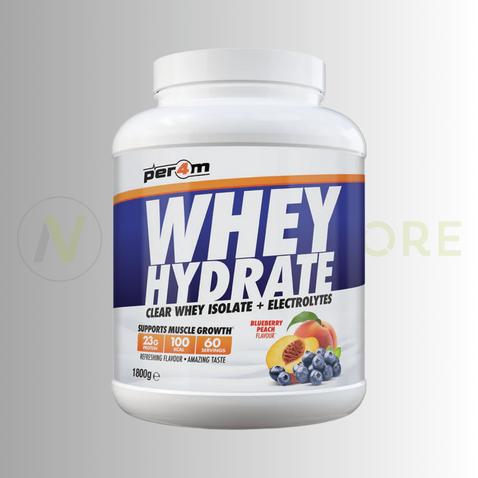 PER4M Whey Hydrate Clear Whey Isolate & Electrolytes | Clear Protein Recovery Drink | 1.8kg - Nutristore