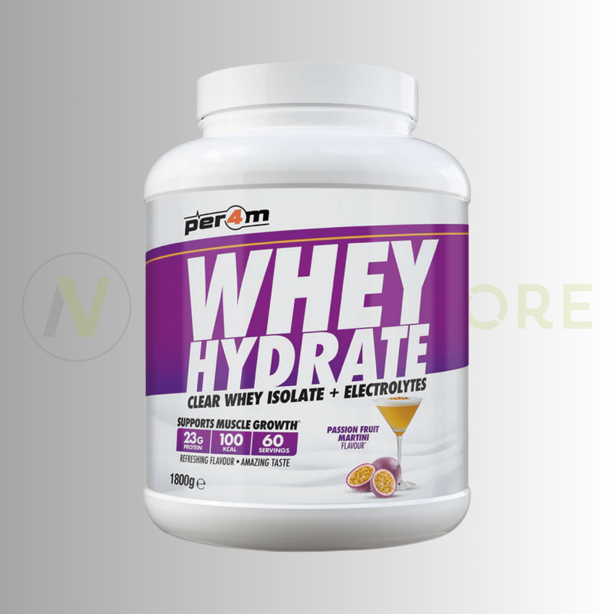 PER4M Whey Hydrate Clear Whey Isolate & Electrolytes | Clear Protein Recovery Drink | 1.8kg - Nutristore