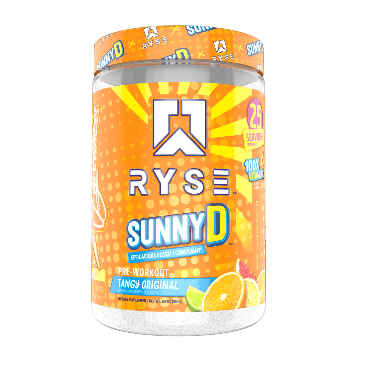 Ryse Supplements Sunny D Tangy Original Pre - Workout - Nutristore