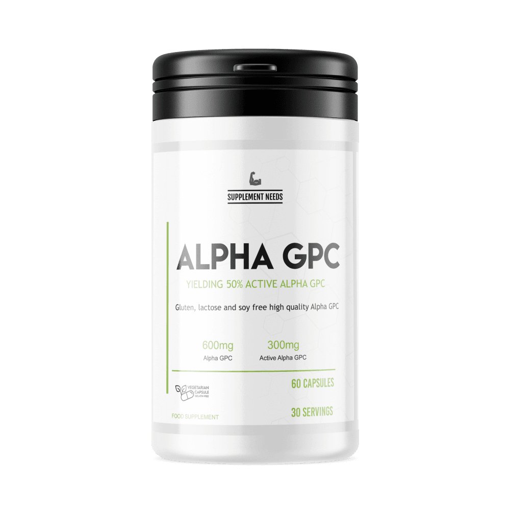 Supplement Needs Alpha GPC 600mg - 60 Capsules - Nutristore