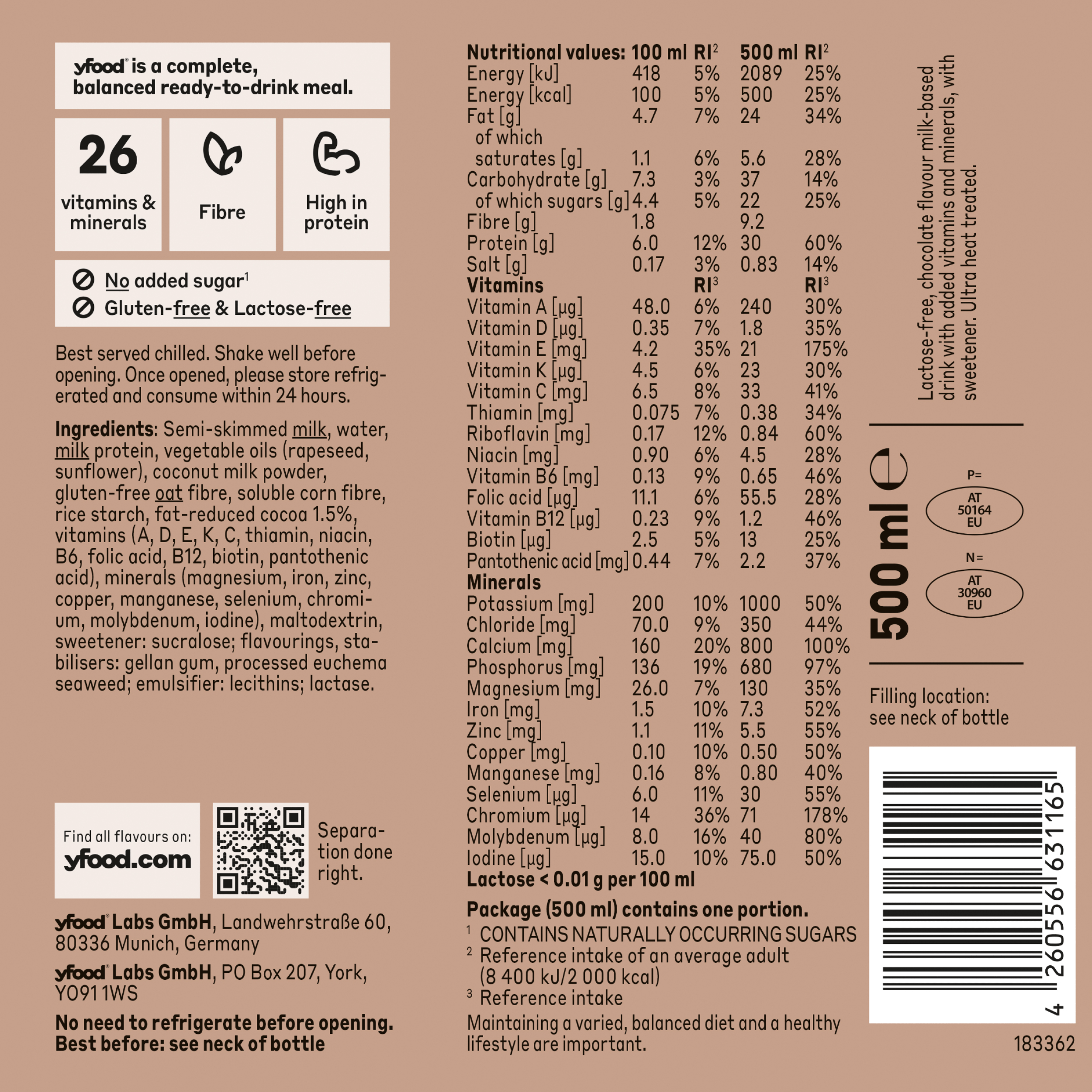 yfood Complete Meal Replacement Shake - 6 Pack - Nutristore