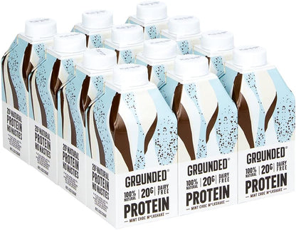 GROUNDED Protein M*lkshake - (12 x 490ml Protein Shakes) - Nutristore