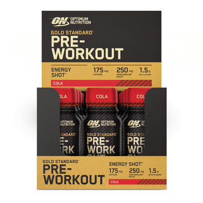 Optimum Nutrition Gold Standard Pre Workout Shot 12 x 60ml - Nutristore