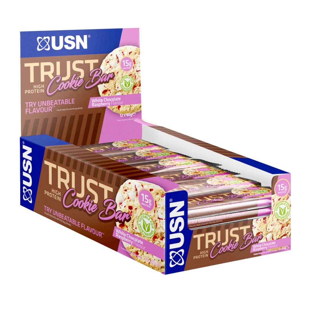 USN Trust Cookie Bar 60g (Box of 12) - Nutristore